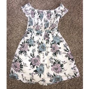 Off the shoulder floral dress